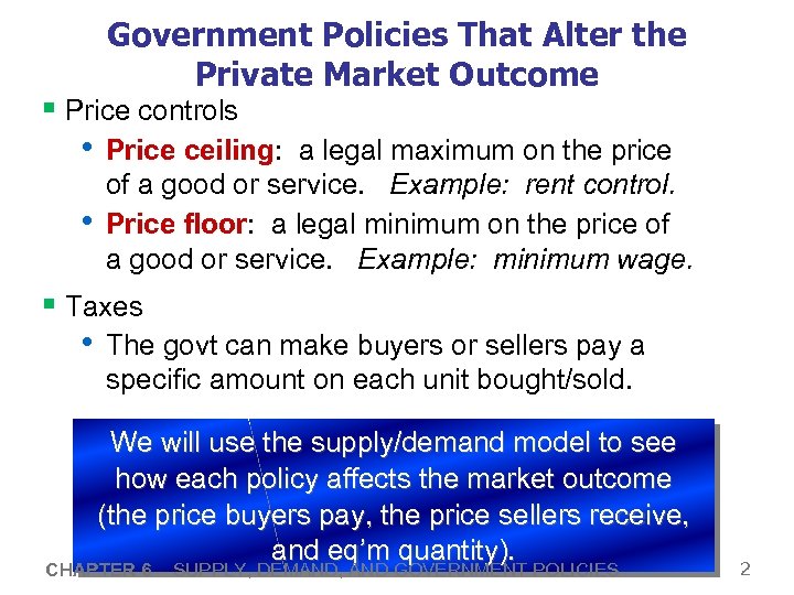 6 Supply Demand And Government Policies Essentials Of