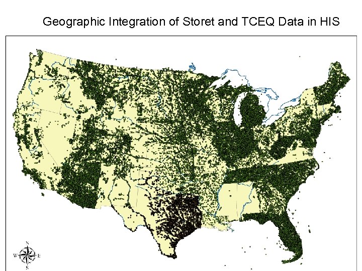 Geographic Integration of Storet and TCEQ Data in HIS 