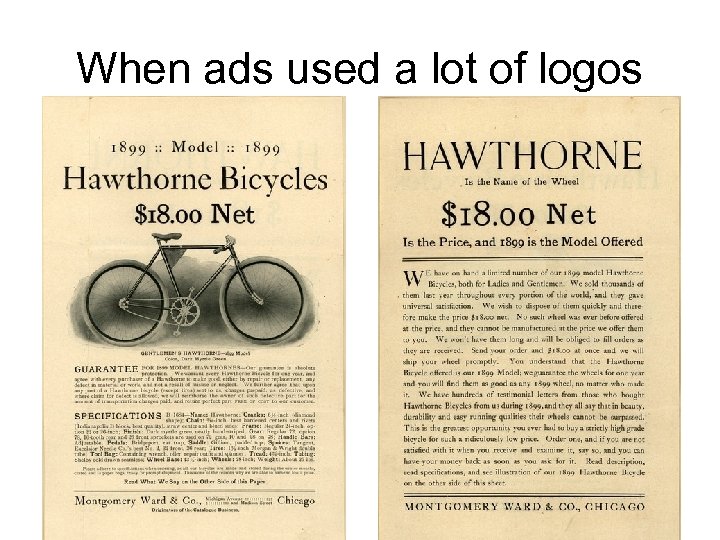 When ads used a lot of logos 