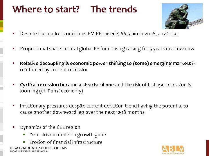 Where to start? The trends § Despite the market conditions EM PE raised $