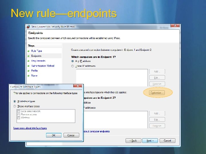 New rule—endpoints 