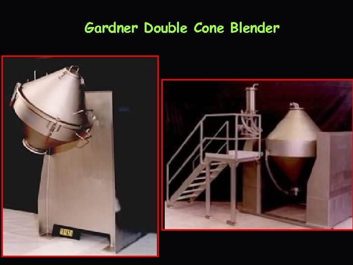 Gardner Double Cone Blender 