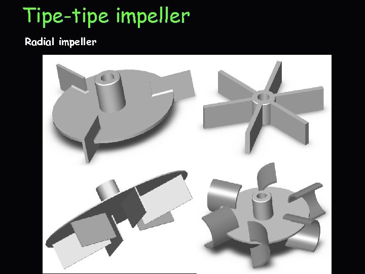 Tipe-tipe impeller Radial impeller 