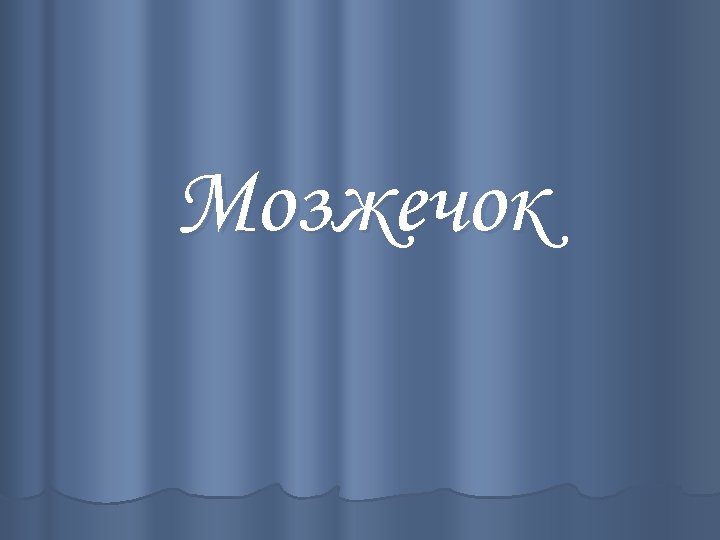 Мозжечок 