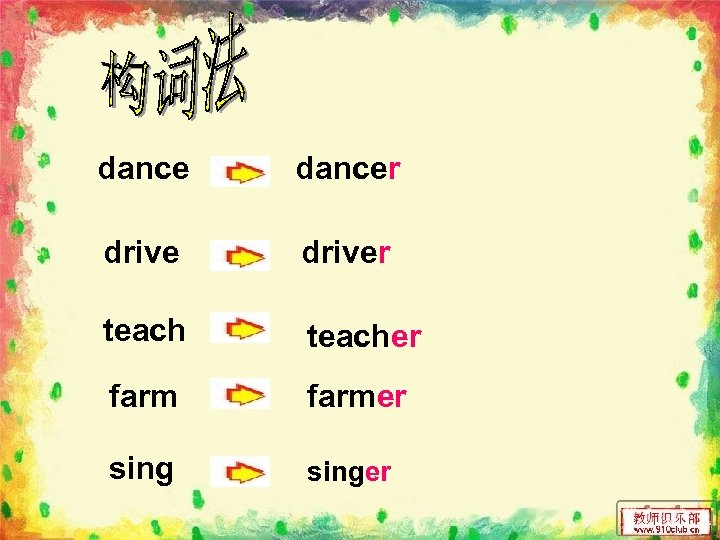dancer driver teacher farmer singer 