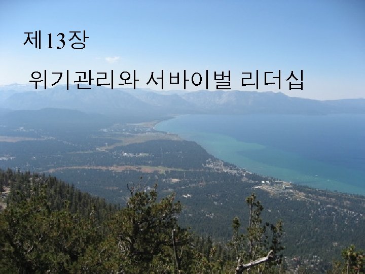 제 13장 위기관리와 서바이벌 리더십 