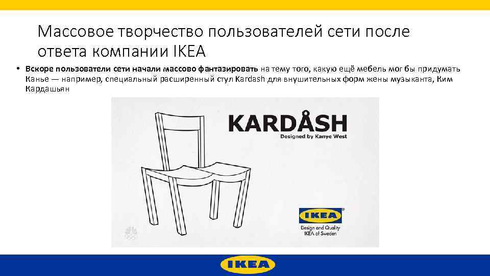 Массовое творчество пользователей сети после ответа компании IKEA • Вскоре пользователи сети начали массово