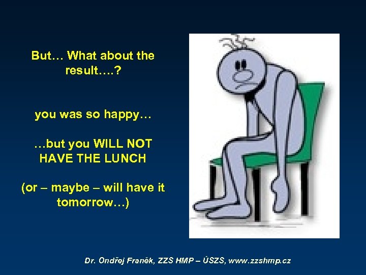 But… What about the result…. ? you was so happy… …but you WILL NOT