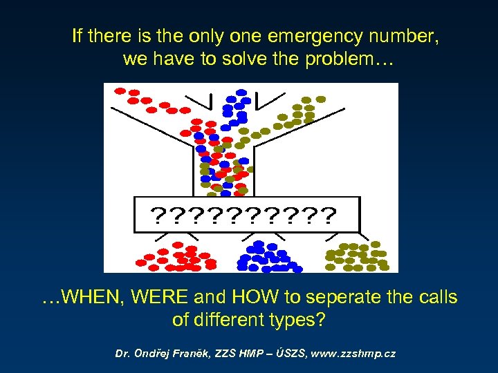 If there is the only one emergency number, we have to solve the problem…