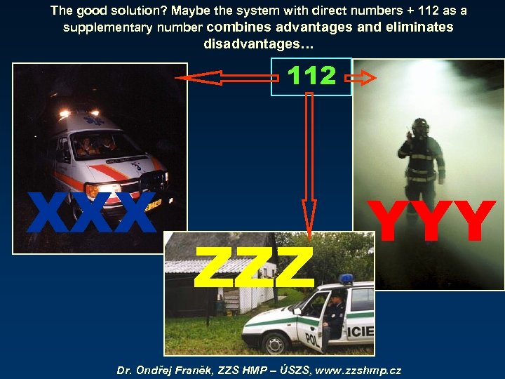 The good solution? Maybe the system with direct numbers + 112 as a supplementary