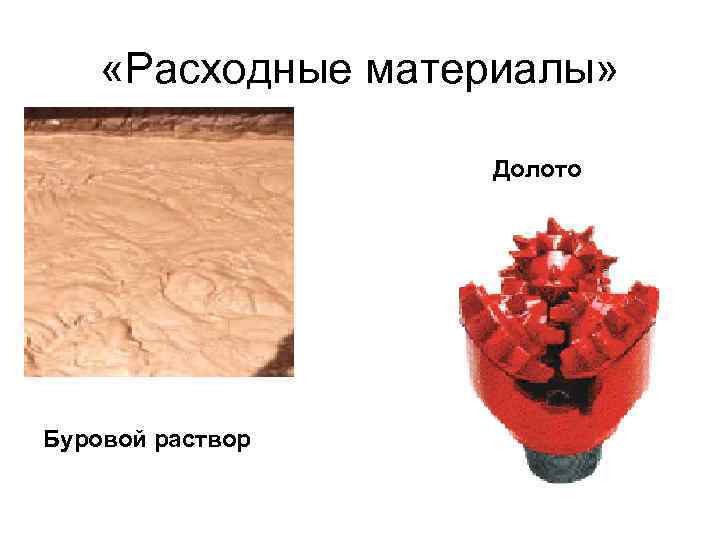  «Расходные материалы» Долото Буровой раствор 