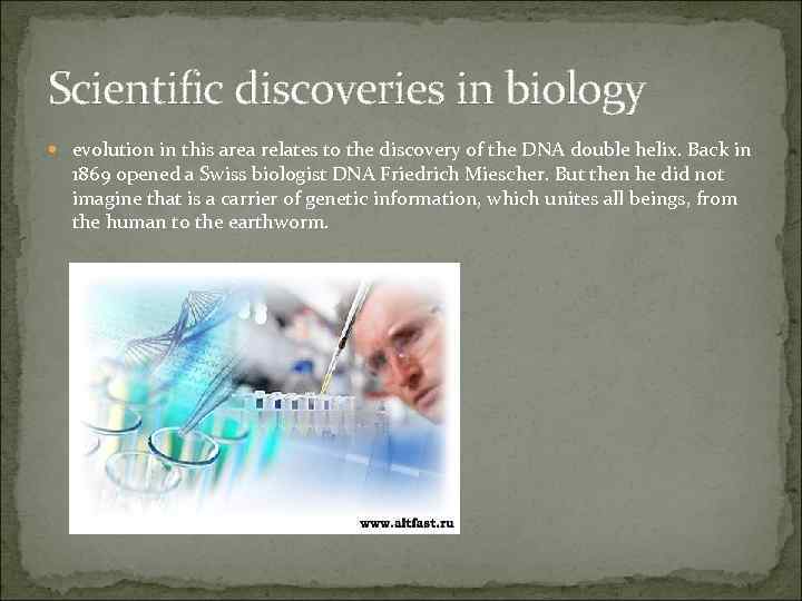 Scientific discoveries in biology evolution in this area relates to the discovery of the
