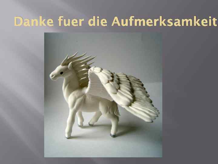 Danke fuer die Aufmerksamkeit 