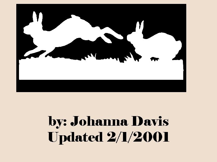 by: Johanna Davis Updated 2/1/2001 