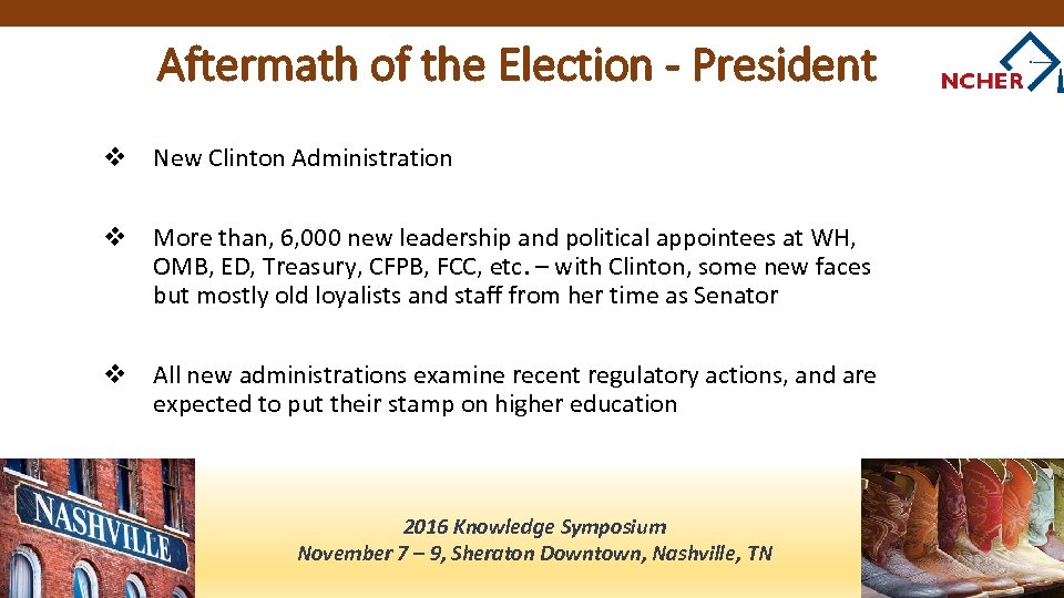 Aftermath of the Election - President v New Clinton Administration v More than, 6,