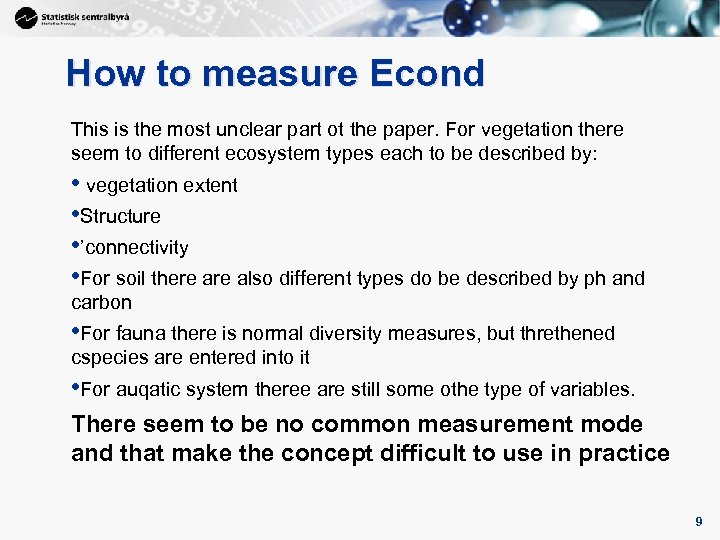 9 How to measure Econd This is the most unclear part ot the paper.