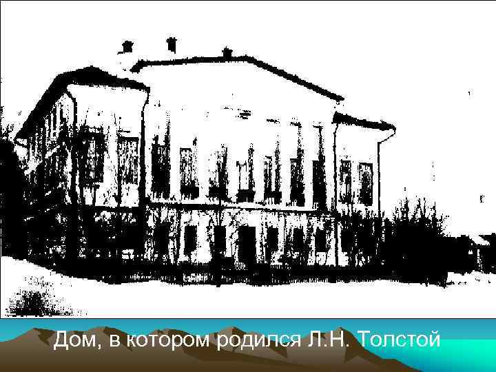 Дом, в котором родился Л. Н. Толстой 