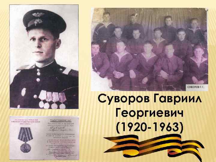 Суворов Гавриил Георгиевич (1920 -1963) 