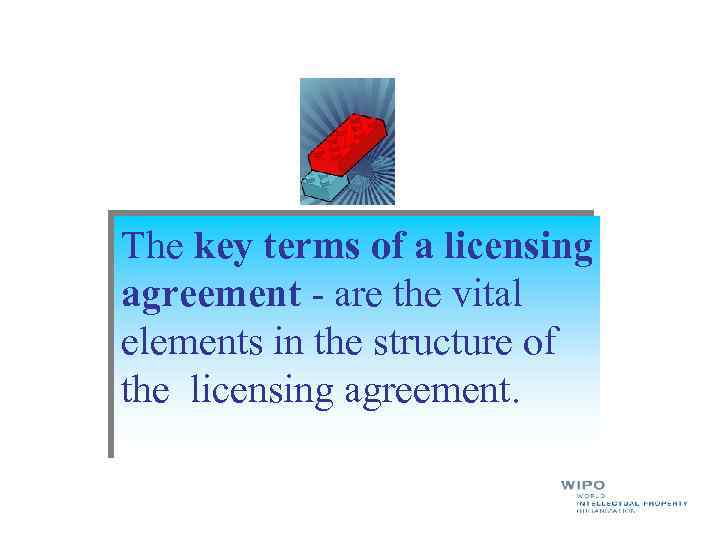 The key terms of a licensing agreement - are the vital elements in the