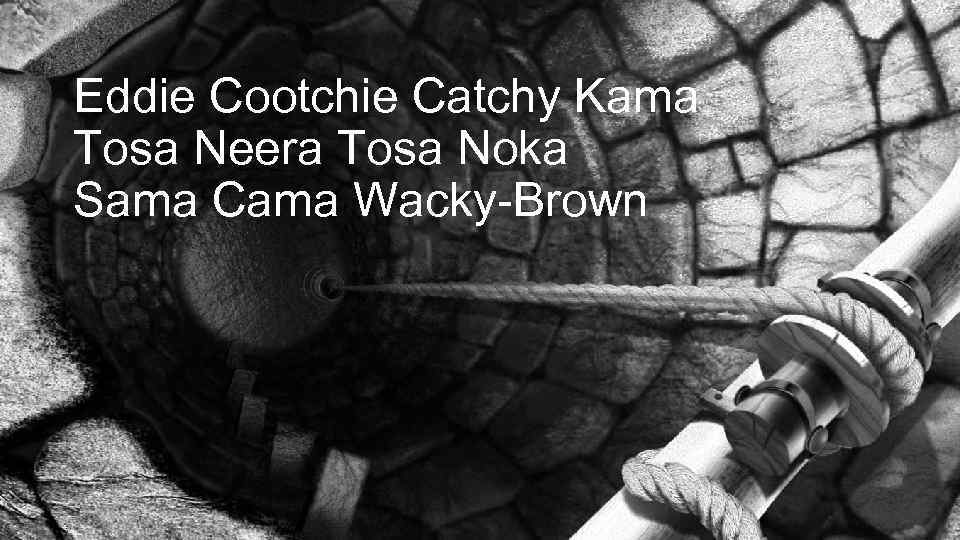 Eddie Cootchie Catchy Kama Tosa Neera Tosa Noka Sama Cama Wacky-Brown 