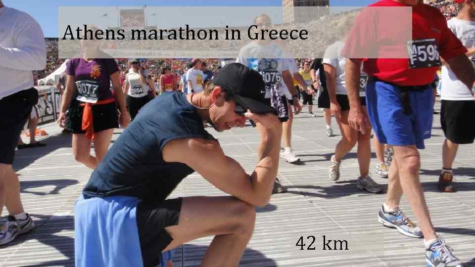 Athens marathon in Greece 42 km 