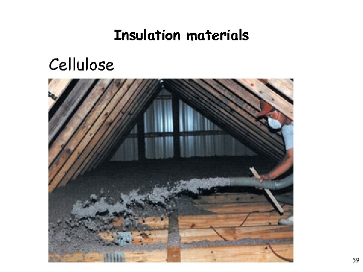 Insulation materials Cellulose 59 