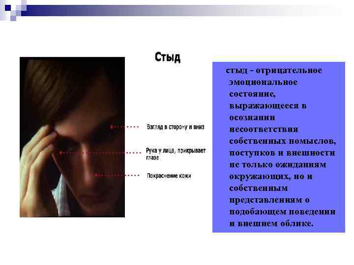 Эмоция стыд презентация