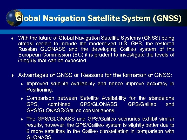 Click System (GNSS) Global Navigation Satellite to edit Master title style t t With