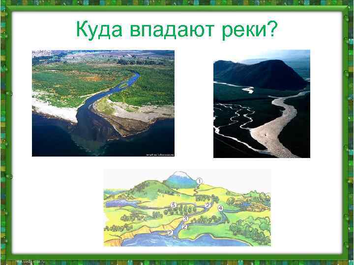 Куда впадают реки? 