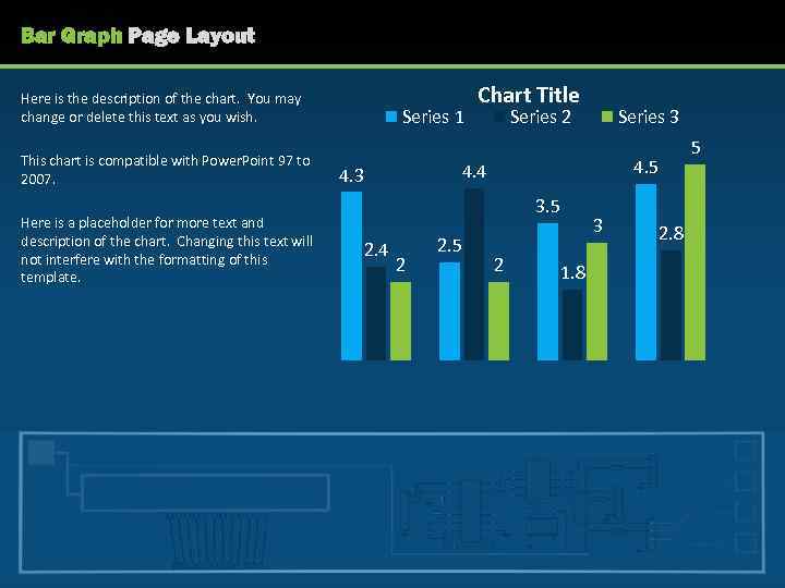 Bar Graph Page Layout Here is the description of the chart. You may change