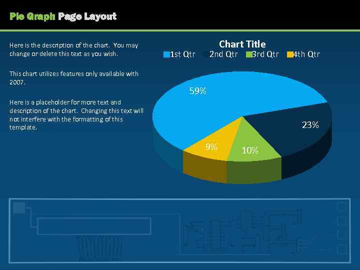 Pie Graph Page Layout Here is the description of the chart. You may change