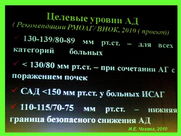 И. Е. Чазова, 2010 