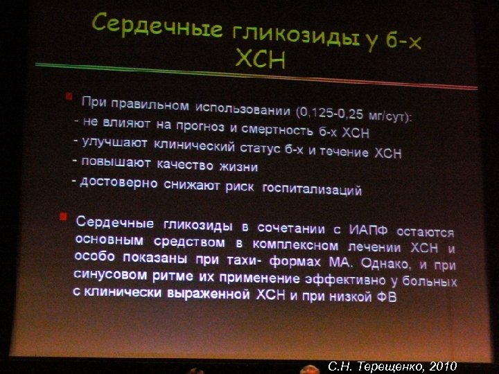 С. Н. Терещенко, 2010 