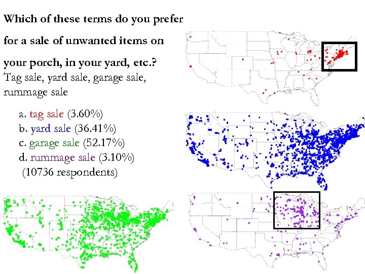 Which of these terms do you prefer for a sale of unwanted items on
