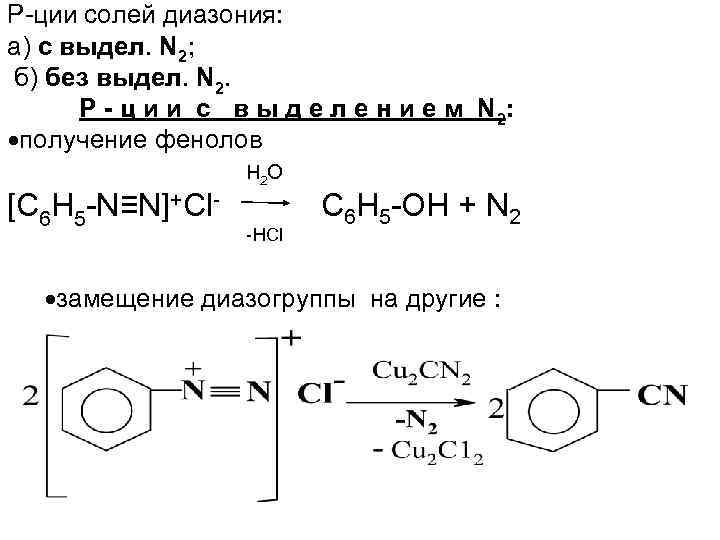 Разложение солей реакция