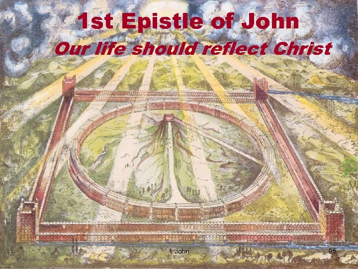 1 st Epistle of John Our life should reflect Christ 1 John 95 