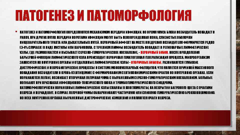 ПАТОГЕНЕЗ И ПАТОМОРФОЛОГИЯ • ПАТОГЕНЕЗ И ПАТОМОРФОЛОГИЯ ОПРЕДЕЛЯЮТСЯ МЕХАНИЗМОМ ПЕРЕДАЧИ ИНФЕКЦИИ. ВО ВРЕМЯ УКУСА