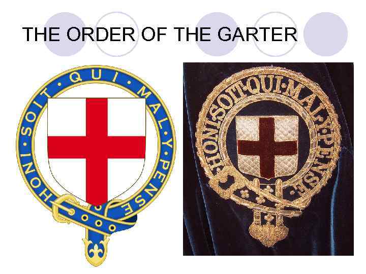 THE ORDER OF THE GARTER 