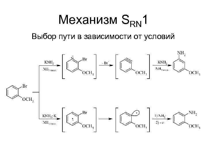 Механизм SRN 1 Выбор пути в зависимости от условий 