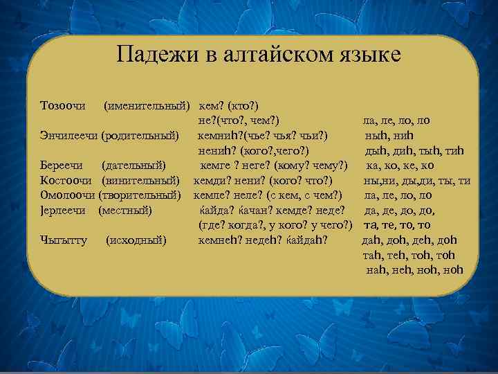 Бурят падежи. Падежи на Алтайском языке. Бурятские падежи.