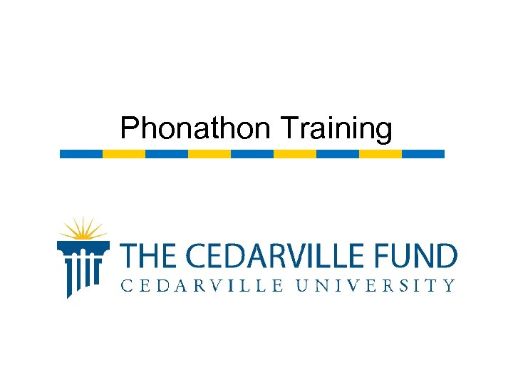 Phonathon Training 