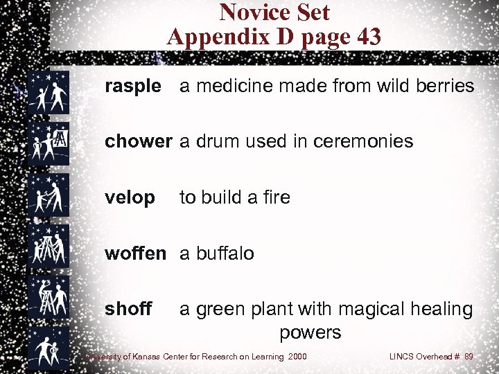 Novice Set Appendix D page 43 rasple a medicine made from wild berries chower