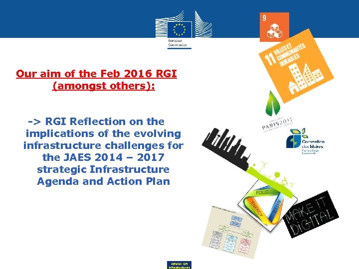 Our aim of the Feb 2016 RGI (amongst others): -> RGI Reflection on the