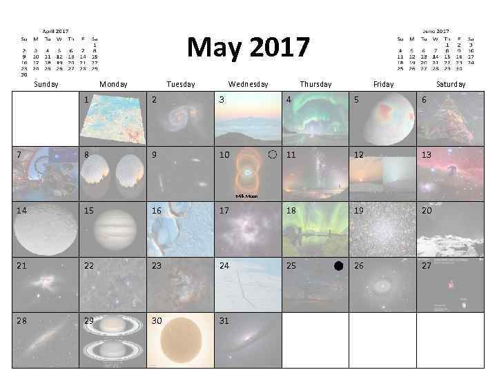 May 2017 Sunday Monday Tuesday Wednesday Thursday Friday Saturday 1 7 2 3 4