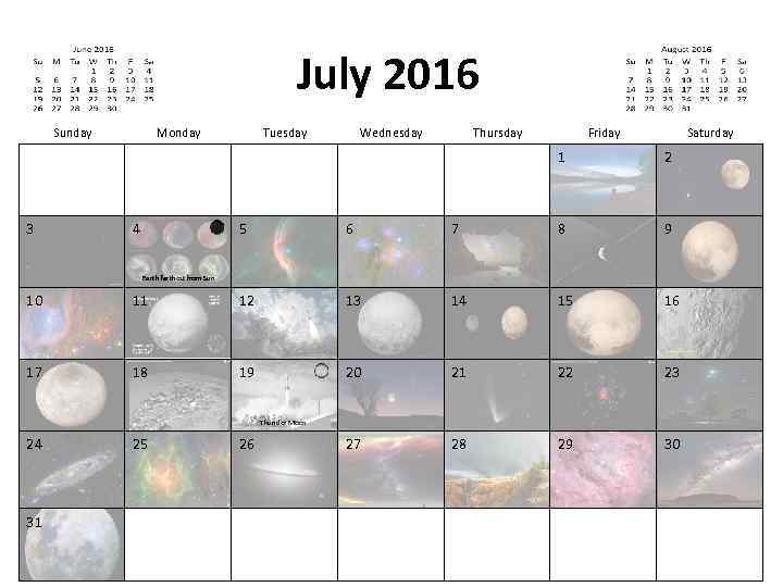 Apod nasa calendar