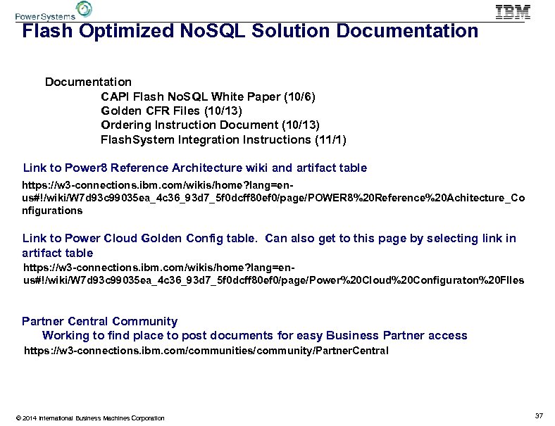 Flash Optimized No. SQL Solution Documentation CAPI Flash No. SQL White Paper (10/6) Golden