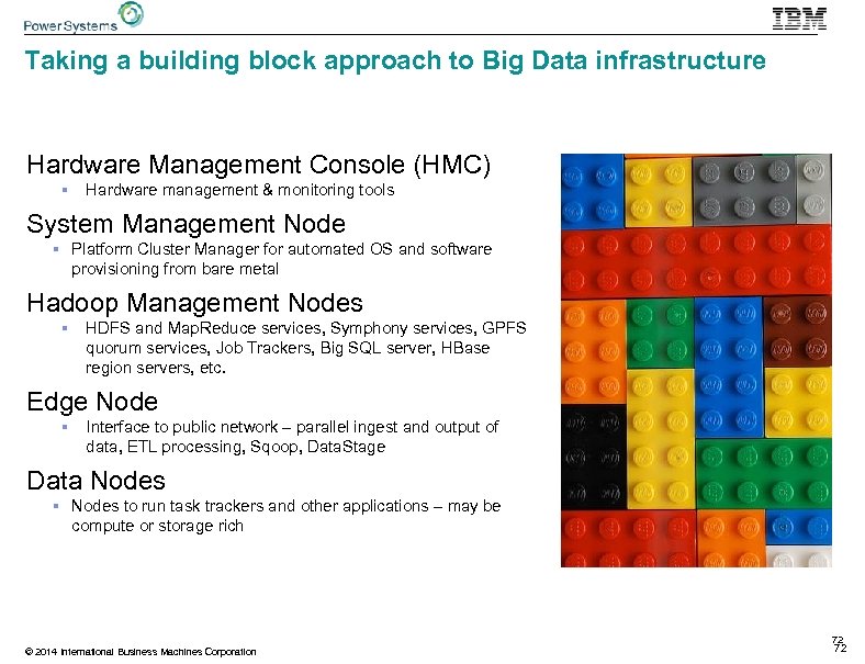 Taking a building block approach to Big Data infrastructure Hardware Management Console (HMC) §