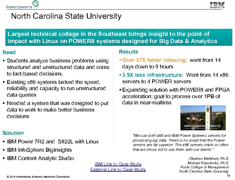 North Carolina State University Largest technical college in the Southeast brings insight to the