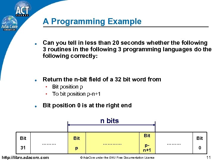 A Programming Example Can you tell in less than 20 seconds whether the following