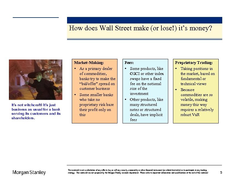 How does Wall Street make (or lose!) it’s money? It’s not witchcraft! It’s just